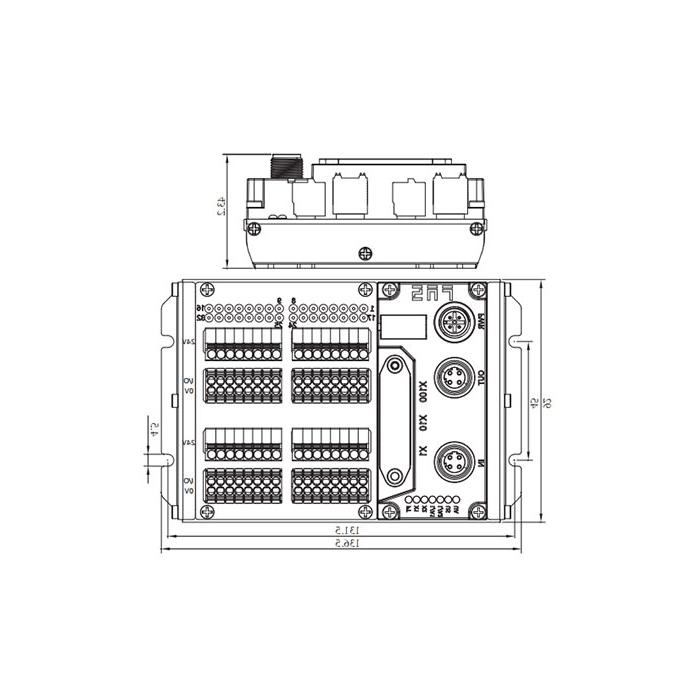 Multi-protocol module IP20、32DI/DO adaptive configuration、NPN、Terminal type、 Remote module、009M51